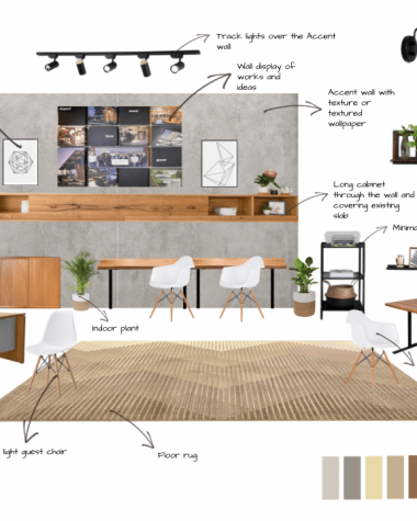 Minimalistic scandi office
